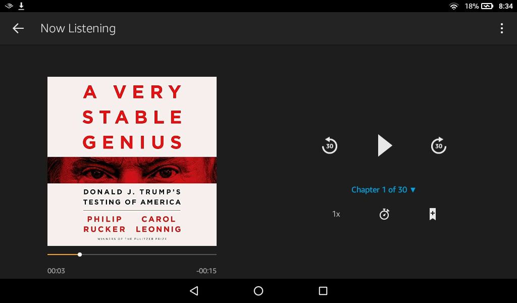 How to play audiobooks on kindle app